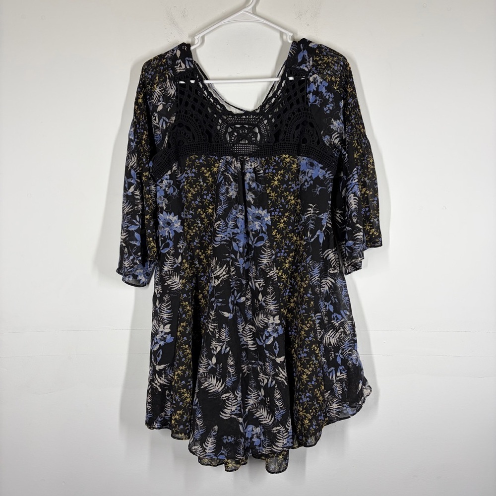 Free People Floral Mini Dress Size XS
